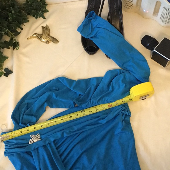 Astro One sleeve Ruching with Bandeau Bodice Dress - Picture 4 of 8